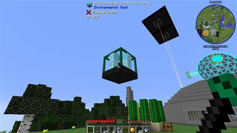 Minecraft environmental tech void miner.  This process can be sped up by placing Speed...