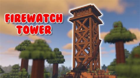 Fire Watch Tower is a tower built in Minecraft for the purpose of monitoring fires and controlling them. It can be made out of various materials such as wood, stone and iron blocks. The tower consists of two levels with a ladder on the outside, allowing players to access the top floor to observe the burning area. . 