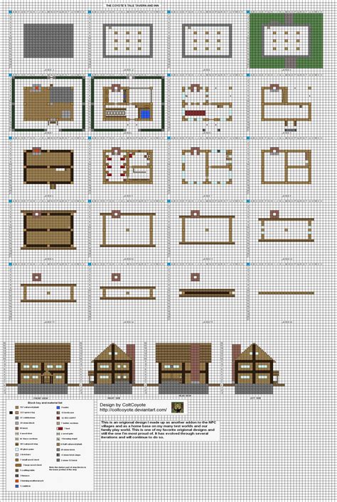 Minecraft Villager House Minecraft Blueprints Layer By Layer -