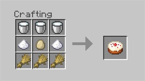 Minecraft how to craft a cake