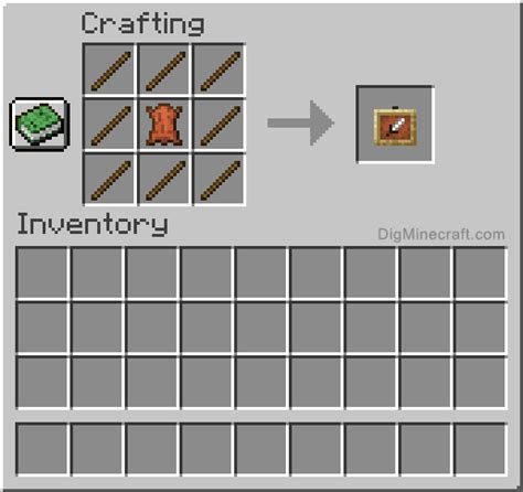 Minecraft how to craft a item frame