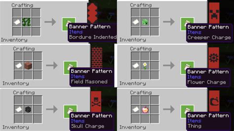Minecraft how to get banner patterns