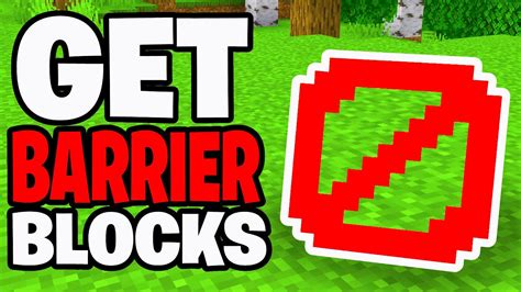 Minecraft how to get barrier block