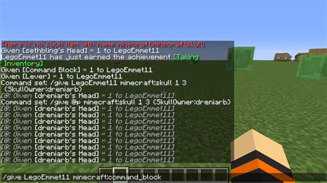 Minecraft how to give command block