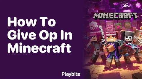 Minecraft how to give op