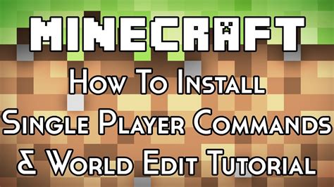 Minecraft how to install single player commands