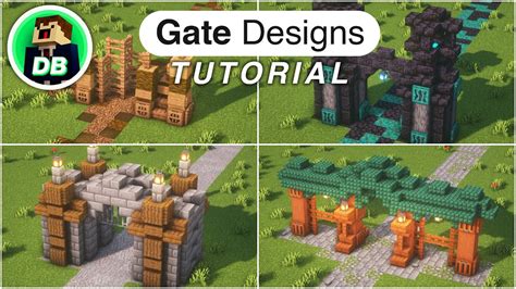 Minecraft how to make a gate