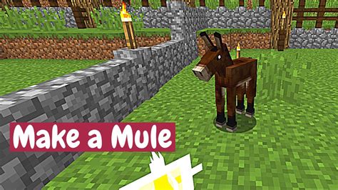 Minecraft how to make a mule