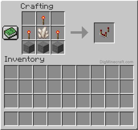 Minecraft how to make a redstone comparator