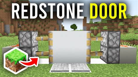 Minecraft how to make a redstone door