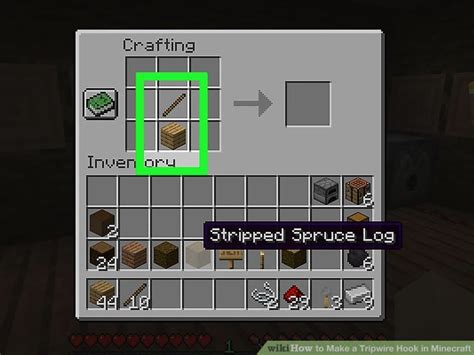 Minecraft how to make a tripwire hook