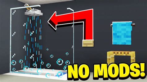 Minecraft how to make a working shower