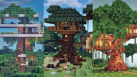 Minecraft how to make an awesome treehouse