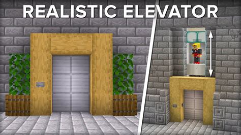 Minecraft how to make an elevator
