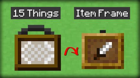 Minecraft how to make an item frame