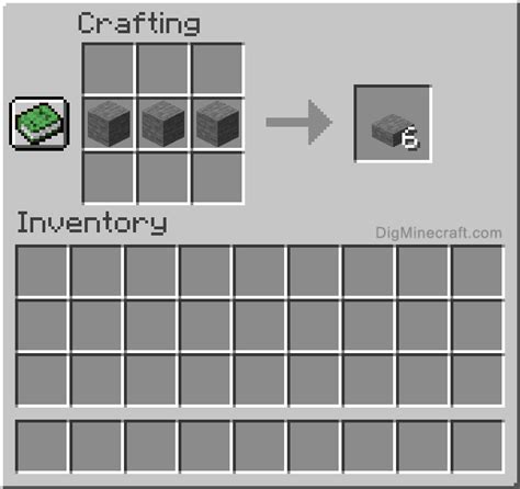 Minecraft how to make stone slab