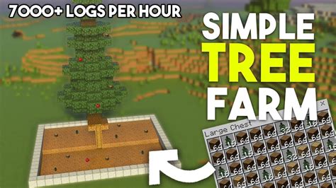 Minecraft how to make tree farm