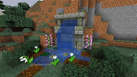 Minecraft how to make waterfall