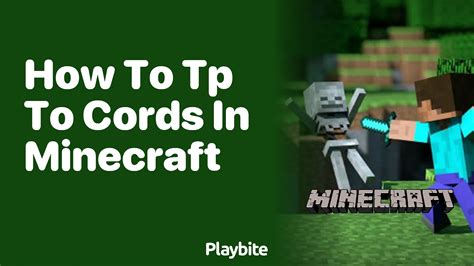 Minecraft how to tp to cords