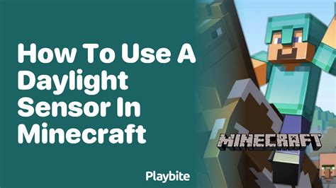 Minecraft how to use daylight sensor