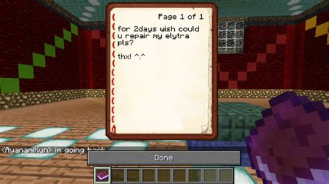 Minecraft how to write in books