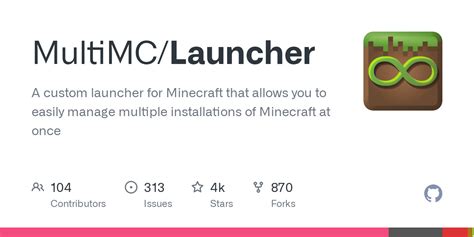 Minecraft launcher github.  This is a fork of the MultiMC Launcher and is...
