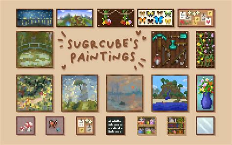 Minecraft more paintings texture pack.  This is an update of my Custom Paintings St...