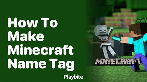 Minecraft name tag how to make