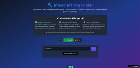 Minecraft ore finder mod.  You can check them off to remove them from future...