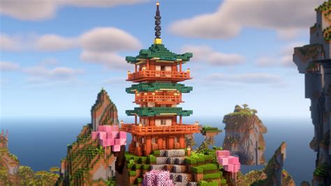 Minecraft pagoda tutorial