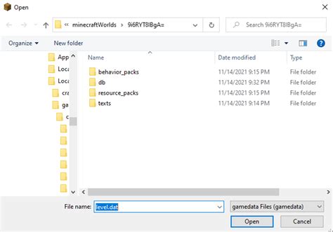 Minecraft pe files not showing. dat file when converting bedrock world to java world For...
