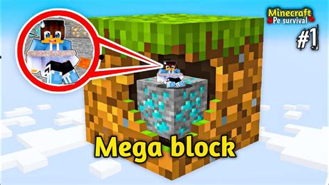 Minecraft pe one block series 🔥 - YouTube