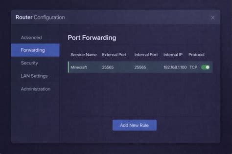 Minecraft port forwarding wan port.  Type your router&rsquo;s IP address ...