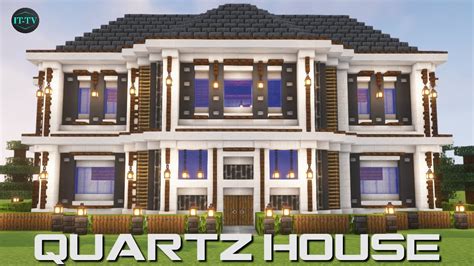 Minecraft quartz house tutorial