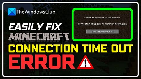Minecraft realms connection timed out.  I get the Connection Lost Timed Out error on an...