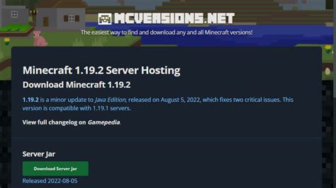Minecraft server how to update