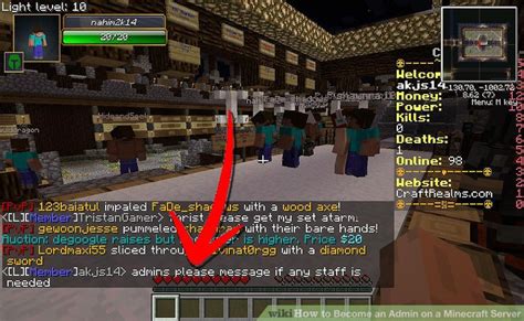 Minecraft server make admin