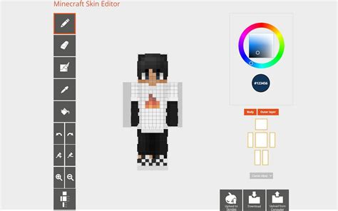 Minecraft skin editor java
