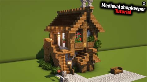 Minecraft small medieval house tutorial
