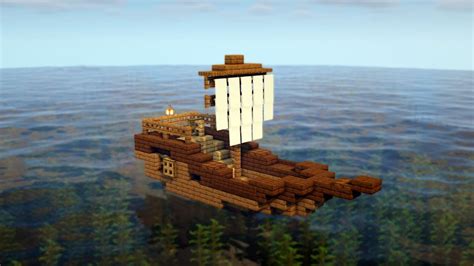 Minecraft small ship design.  Explore infinite worlds and build everything from the s...