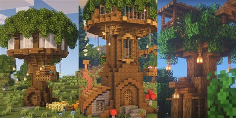 Minecraft tree tower