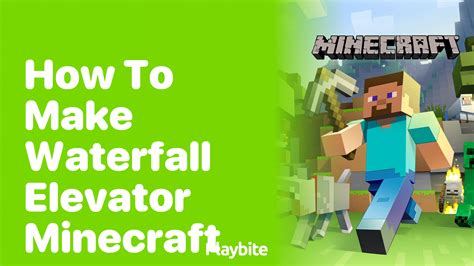 Minecraft waterfall elevator