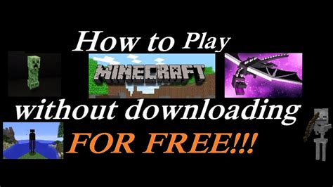 Minecraft without download for free. Things To Know About Minecraft without download for free. 