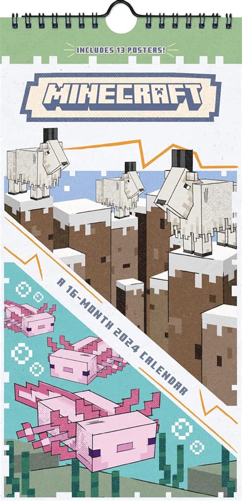 Read Online Minecraft 2020 Mini Poster Calendar By Trends International