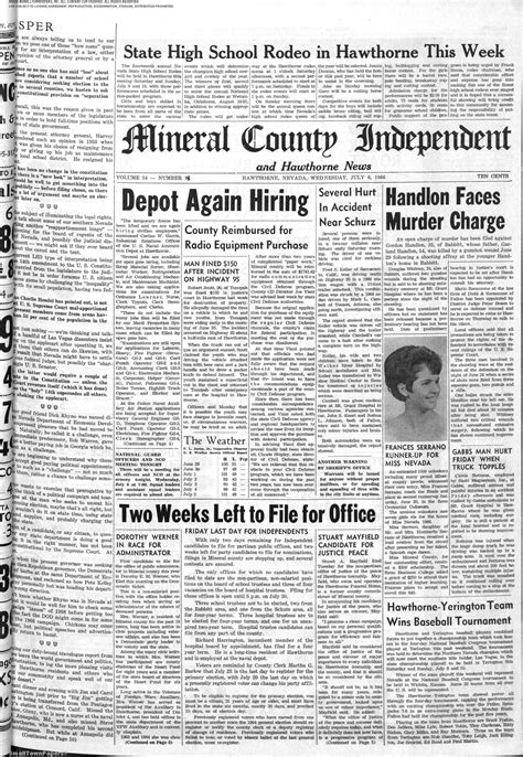 Mineral County Independent-News Newspaper Archive