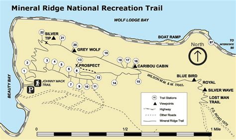 Mineral Ridge National Recreation Trail Map, Guide - Idaho