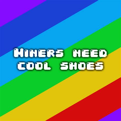 Miners Need Cool Shoes Minecraft skin editor restoration. Edi