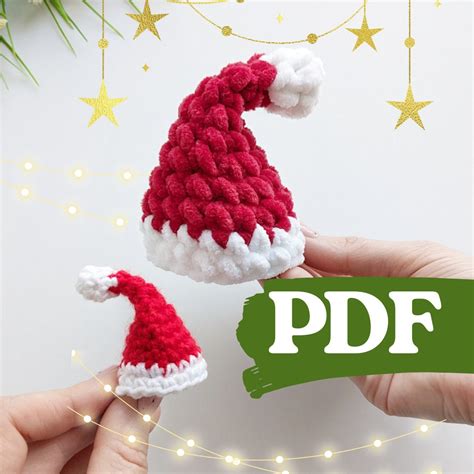 Mini Crochet Santa Ha