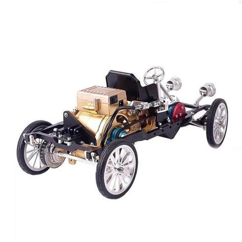 Mini Engine Build Kit Singlecylinder Steam Car Engine Assembly Model