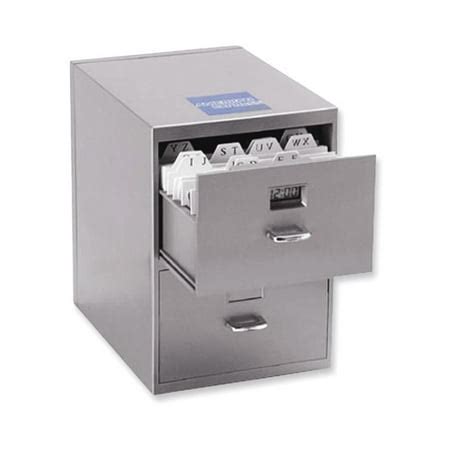 Mini File with Clock Business Card Holder